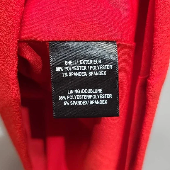 Badgley Mischka Red Long Sleeve Dress - Picture 5 of 6